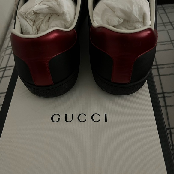 Gucci Ace stripe Leather black ๐ - Picture 3 of 4